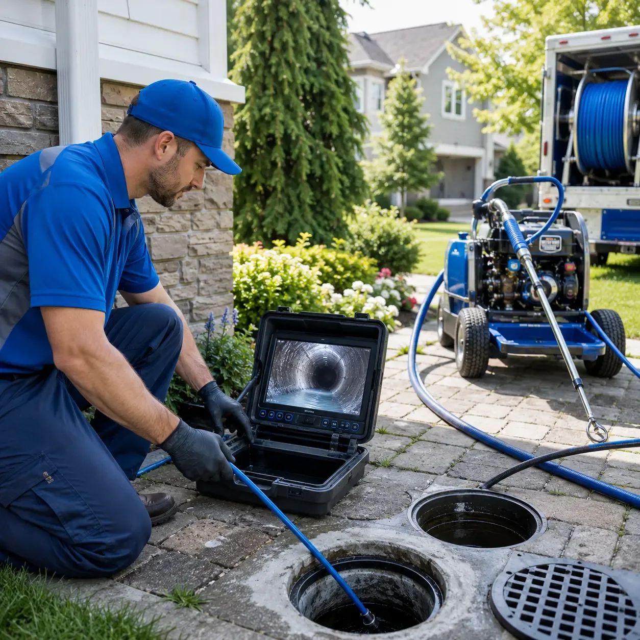 Outdoor drain cleaning professionals serving Brownsville, PA
